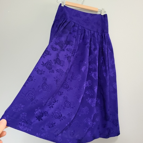 Vintage Marie st Clair 100% rayon womens skirt size 8 - Picture 2 of 11